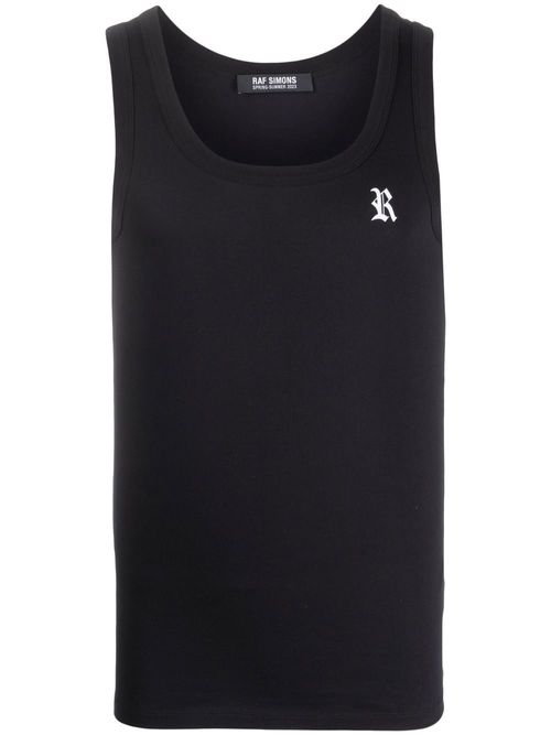 Raf Simons logo print tank...