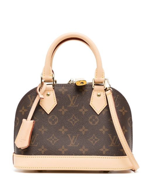 Alma BB Monogram Canvas, Brown