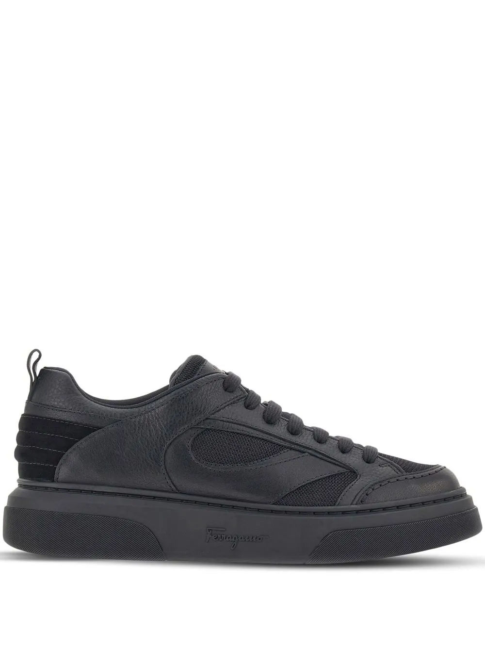 Ferragamo sneakers cheap black