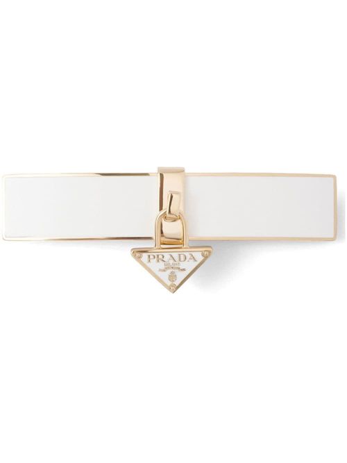 triangle-logo hair clip