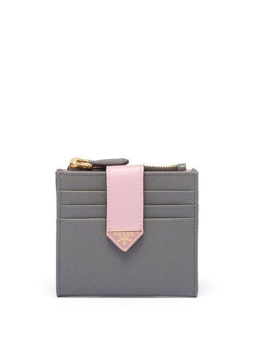 Prada logo-plaque Compact Wallet - Farfetch