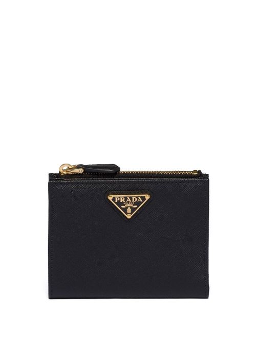 Prada triangle-logo Saffiano Leather Briefcase - Farfetch