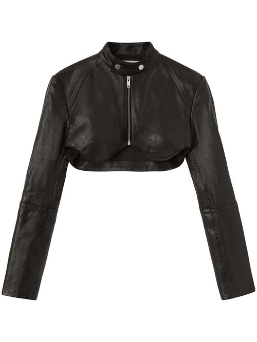 AMBUSH leather bolero jacket...