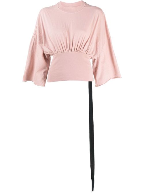 Pink Straight Neck Tube Top by Rick Owens on Sale