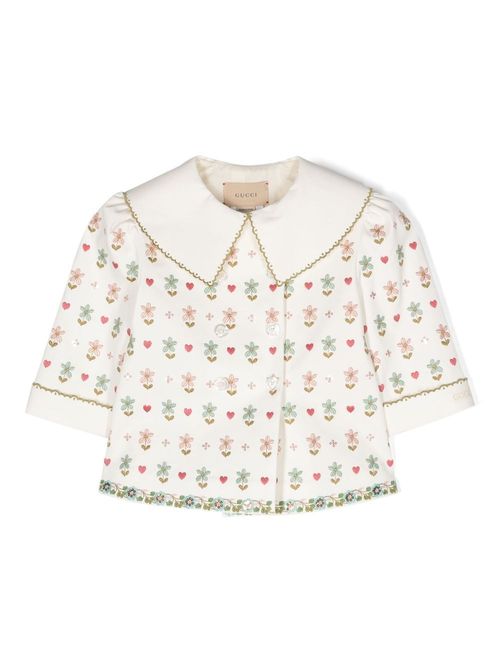 Gucci Kids floral-embroidered...