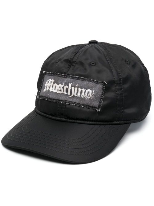 Moschino logo-patch cap -...