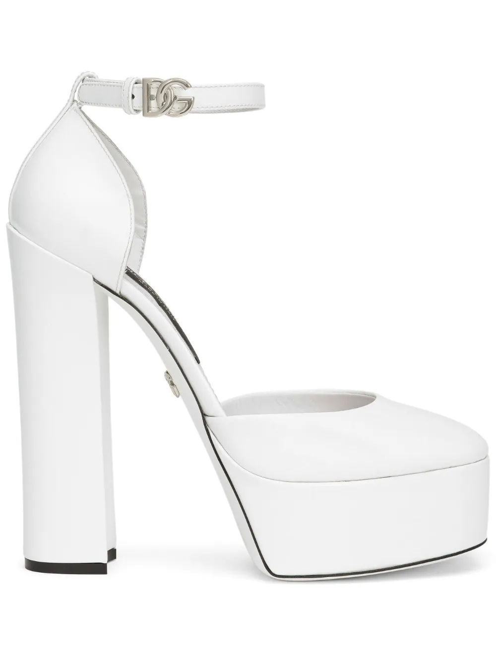 Platform pumps best sale white