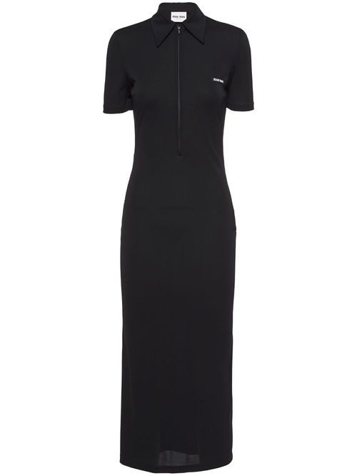 Miu Miu zip-up organza midi...