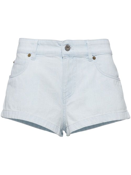 Miu Miu Layered Denim Shorts - Farfetch