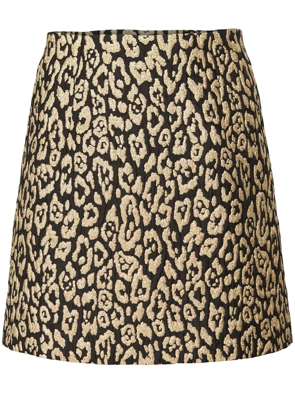 Leopard top jacquard skirt
