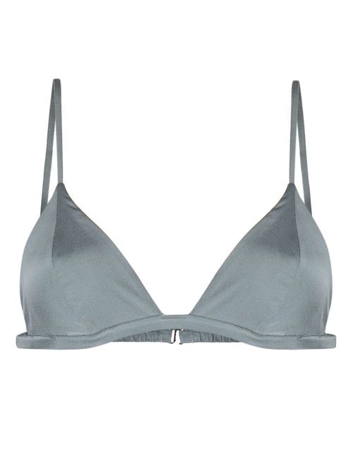 Fleur Du Mal Luxe triangle-cup bra - Grey, £111.00