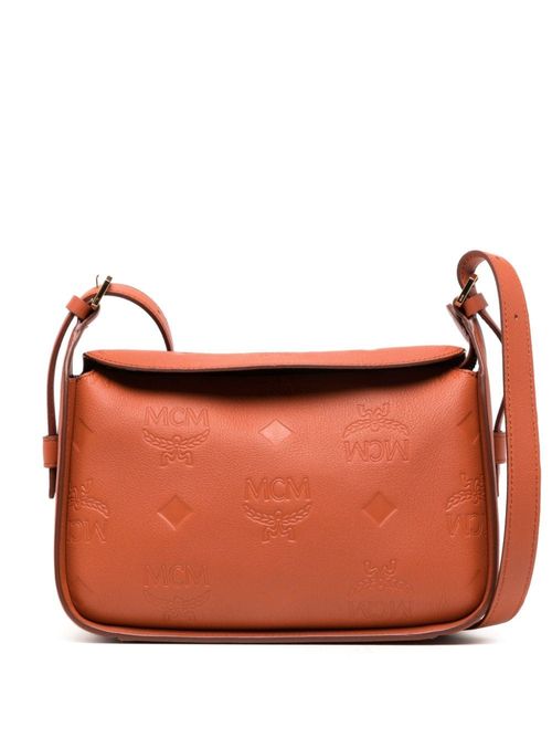 MCM Small Aren Checkerboard Logo Crossbody Bag - Farfetch