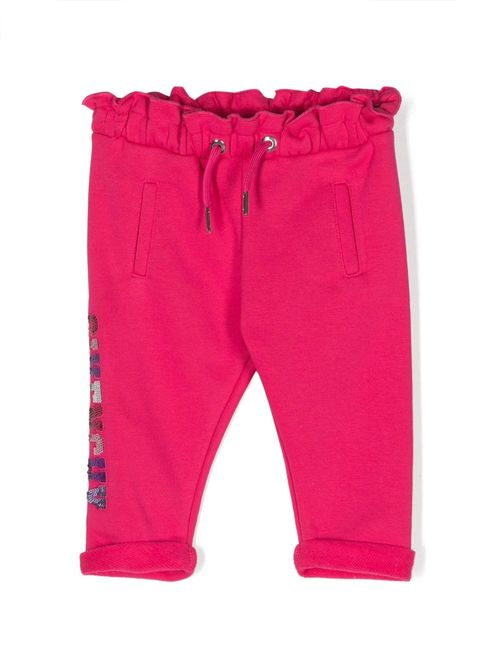 Givenchy Kids sequin-embellished logo track pants - Pink