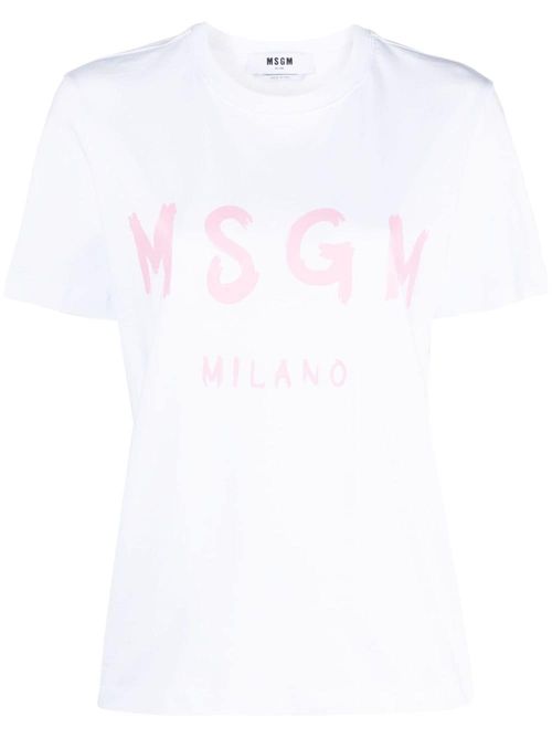 MSGM logo-print cotton...