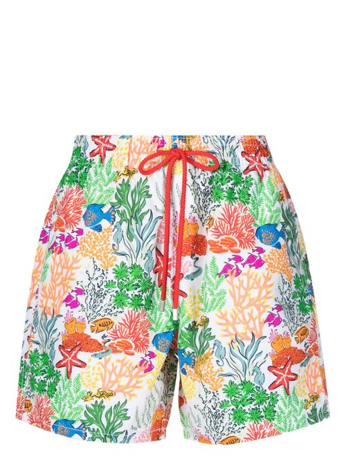 Vilebrequin Kids logo-patch starfish-print Swimming Shorts - Farfetch