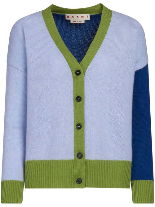 Marni colour-block cashmere...