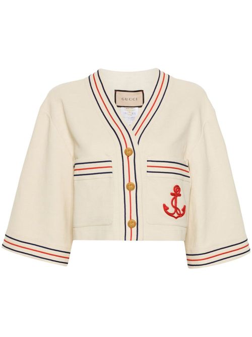 Gucci Anchor-appliqué cropped...