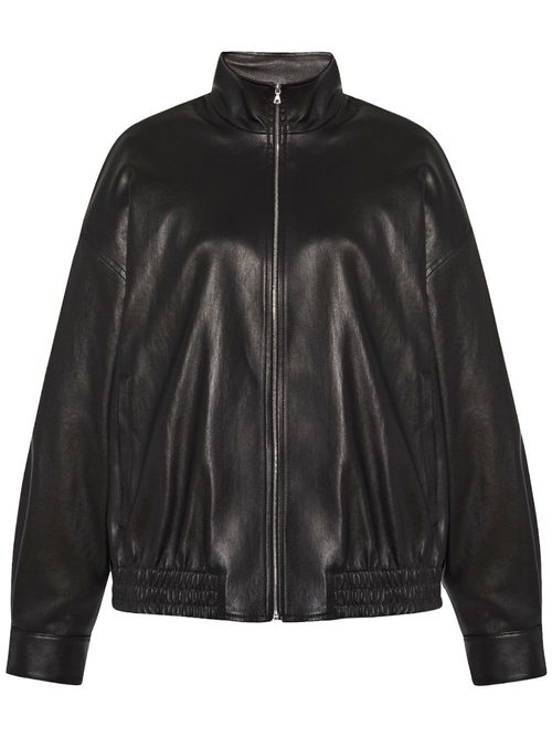 Semicouture faux-leather Bomber Jacket - Farfetch