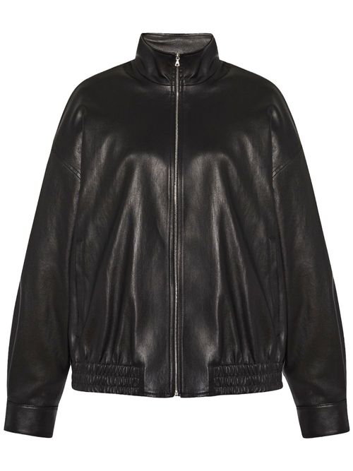 Rosetta Getty zip-up leather...