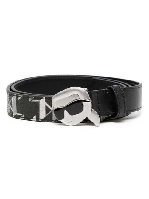 Karl Lagerfeld K/Autograph Medium Leather Belt