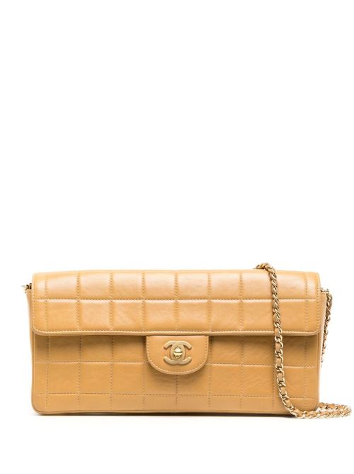 Chanel 2000 Bicolor Chocolate Bar Square Flap Bag - shop 