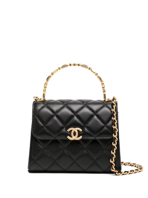 Pre-owned Chanel 2020 Diamond-quilted Mini Bag In Pink