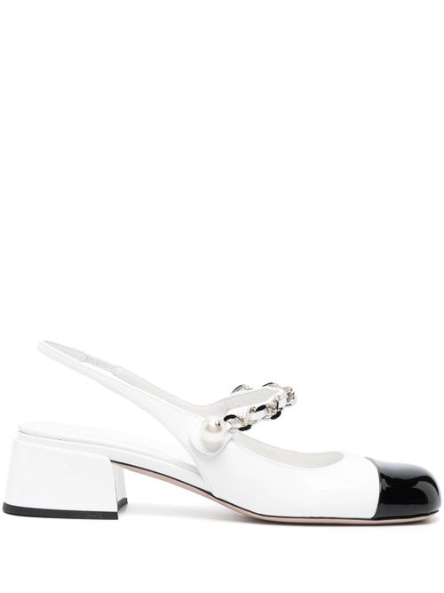 Miu Miu 50mm Satin Slingback Pumps - Farfetch