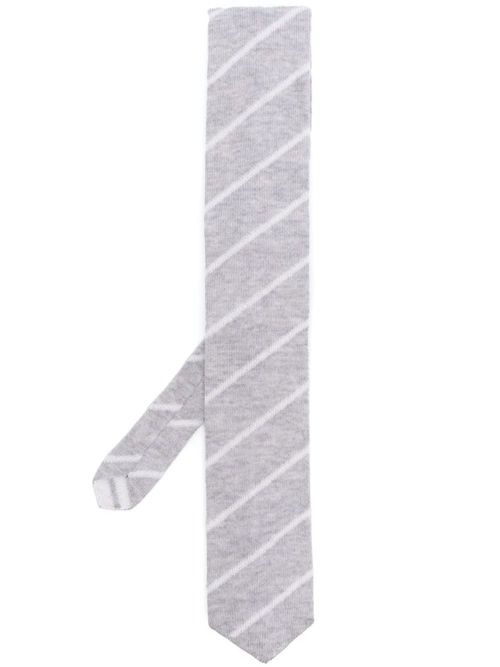 Eleventy striped wool tie -...