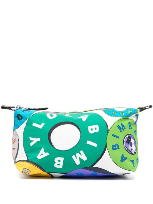 Bimba Y Lola logo-print Makeup Bag - Black