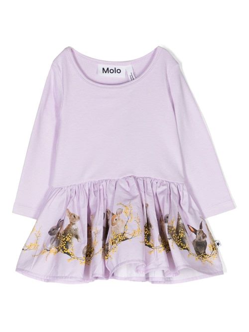 Molo Candi bunny-print dress...