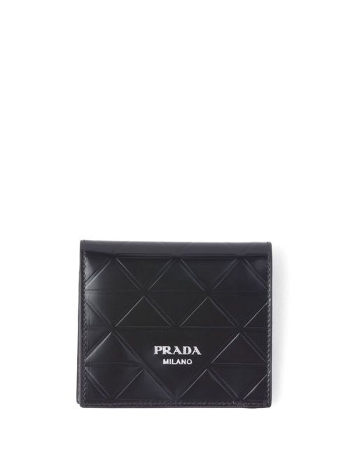 Prada debossed bi-fold...