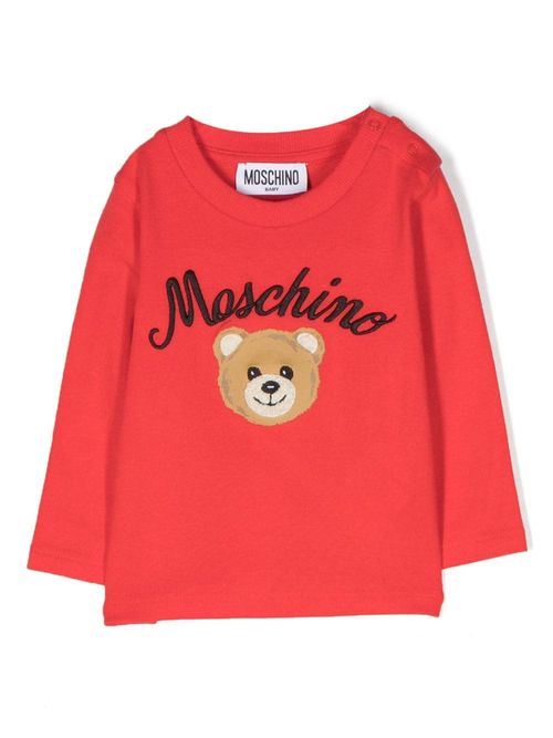 Moschino Teddy Bear-print Cotton T-shirt - Farfetch