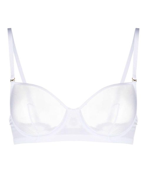 Fleur Du Mal monogram-embroidered Balconette Bra - Farfetch