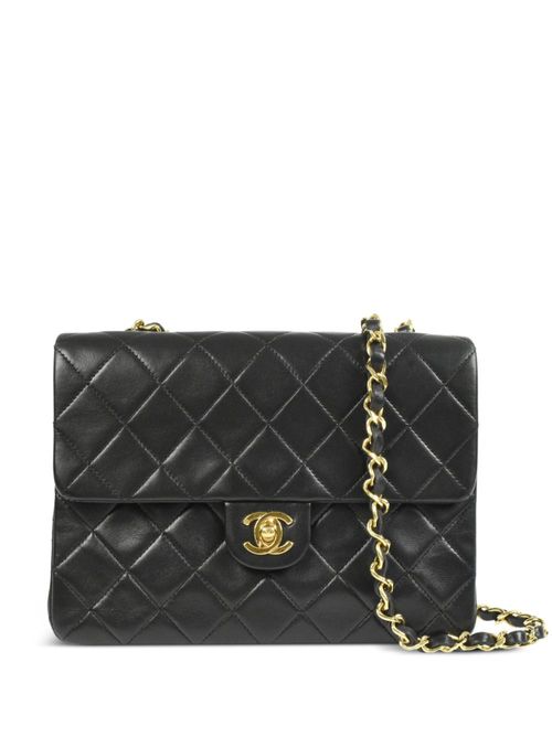 Chanel Vintage Black Circle CC Logo Vertical Mini Flap Bag 24k GHW –  Boutique Patina