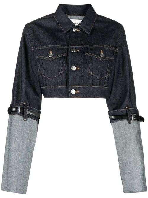 Coperni cropped denim jacket...