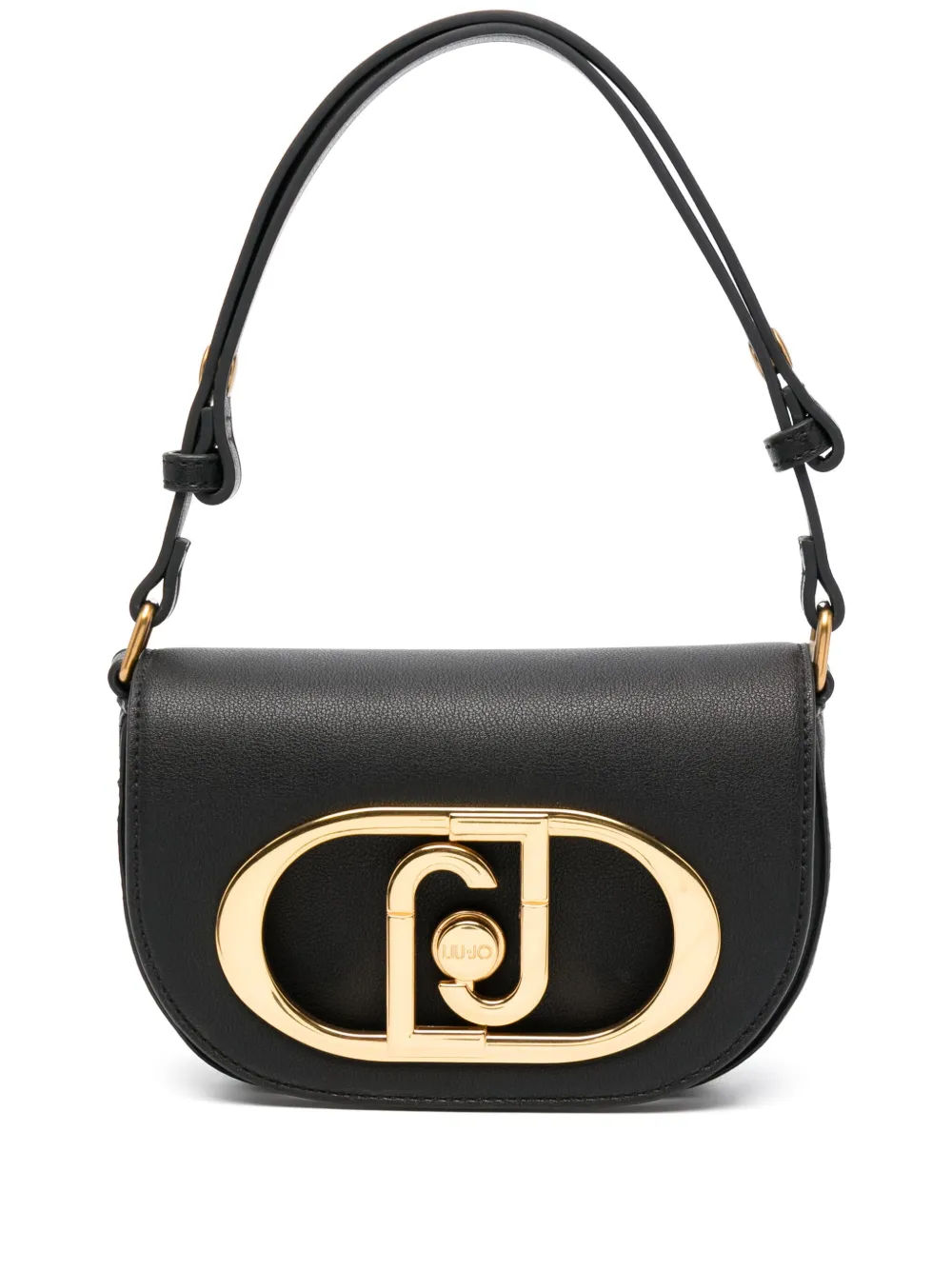 LIU JO logo plaque tote bag Black 98.00 Mirror Online