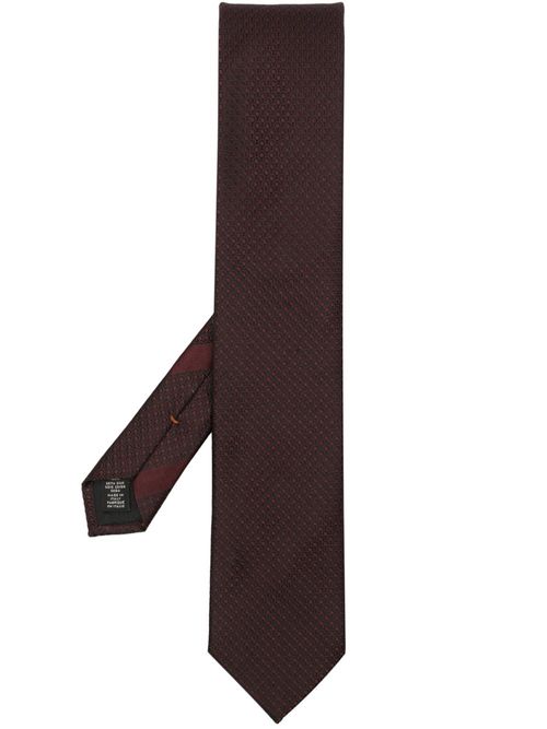 Zegna geometric-jacquard silk...