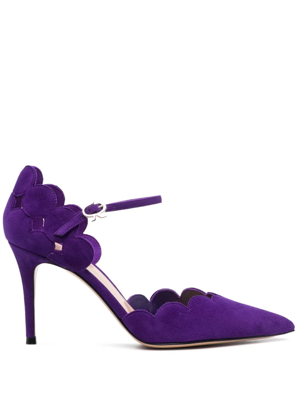 Gianvito rossi purple best sale pumps