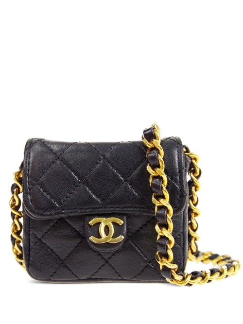 CHANEL Pre-Owned 1990-2000s small Classic Flap shoulder bag - Black, Compare