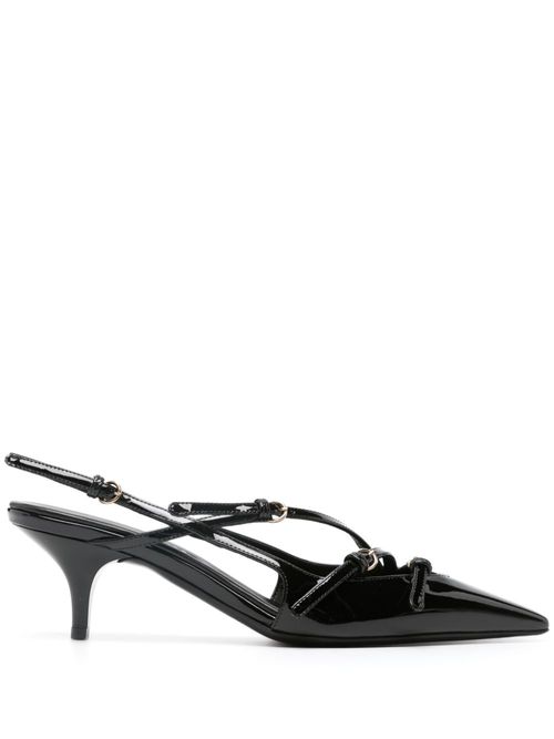 Miu Miu 50mm Satin Slingback Pumps - Farfetch