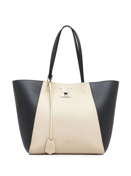 Louis Vuitton Black Leather Lockme Tote Bag