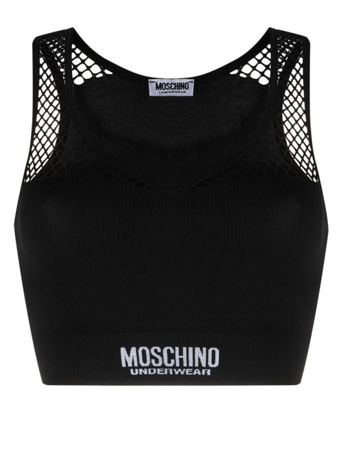 Moschino logo-underband bra - Black, £121.00