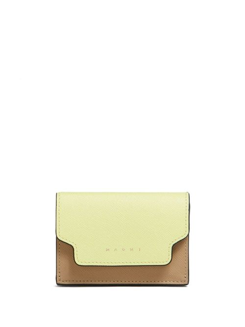 Marni colour-block leather...