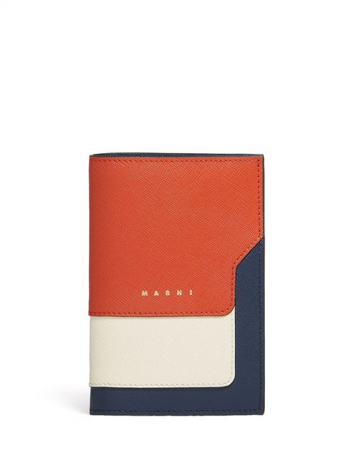 Marni colour-block leather...