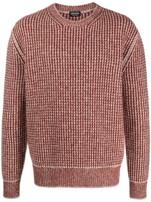 Zegna jacquard-knit cashmere...