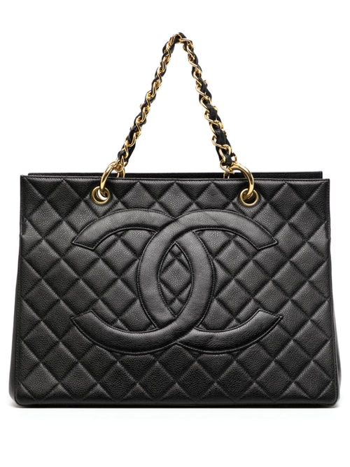 CHANEL Pre-Owned 1997 CC diamond-quilted crossbody bag - Gold, Compare