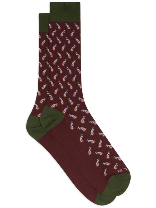 ETRO paisley-jacquard socks -...