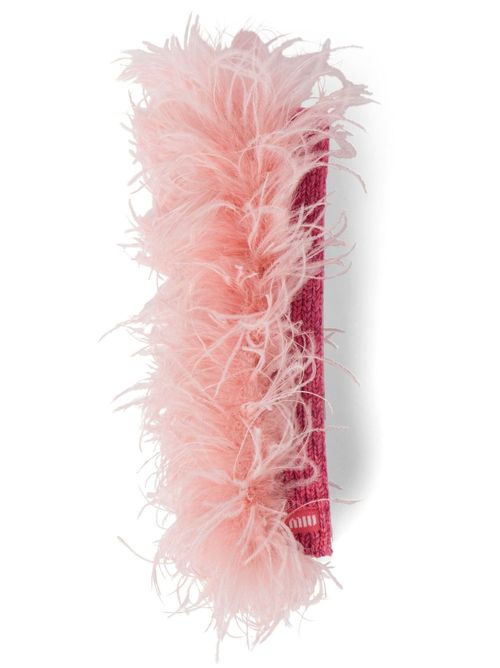 Miu Miu feather-detail...