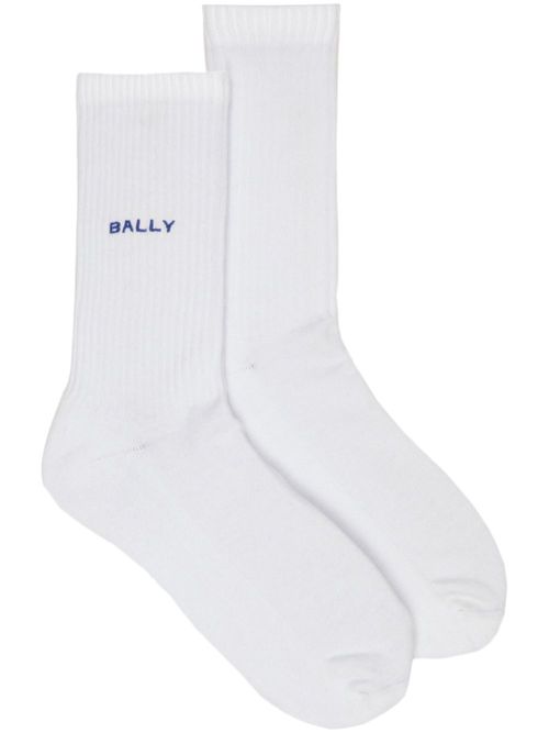 Bally logo-embroidered socks...