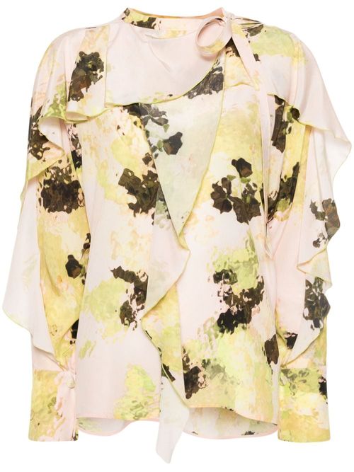 Victoria Beckham ruffled silk...